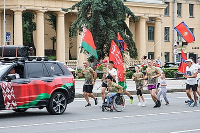 Белорусско-российский \"Марш Победы\" прибыл в Минск