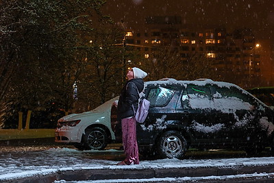 Зима не отступает. В Беларуси апрельские снегопады