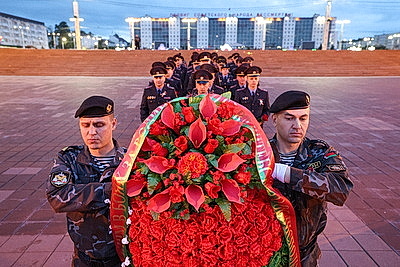 Более 100 милиционеров в Витебске почтили память героев Великой Отечественной войны