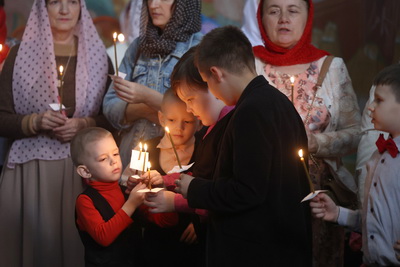 Благодатный огонь доставили в Гродно