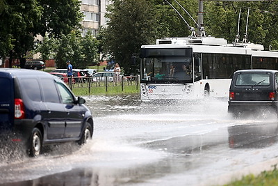 Сильный ураган прошел в Гродно