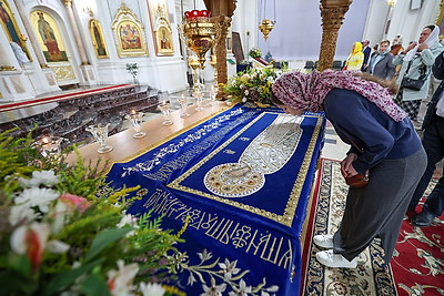 Праздничным шествием в Витебске отметили Успение Пресвятой Богородицы