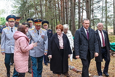 \"Молчаливое эхо войны\". В рамках патриотической акции на мемориале в Крупском районе открыли часовню