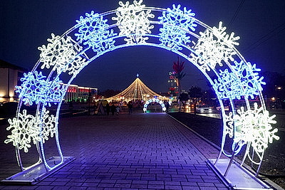 Праздничная атмосфера царит на улицах белорусских городов