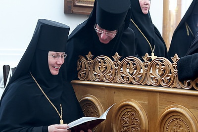 Всенощное бдение в канун памяти преподобной Евфросинии проходит в Полоцке