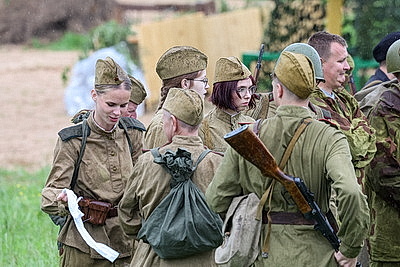 В Шклове прошла военно-историческая реконструкция боя \"Освобождение Шкловского района\"