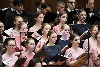 Белорусско-российский молодежный оркестр под управлением Юрия Башмета с успехом выступил в Минске