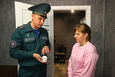 В Брестском районе состоялся рейд МЧС по безопасному использованию печного отопления у населения
