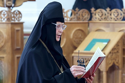 Всенощное бдение в канун памяти преподобной Евфросинии проходит в Полоцке