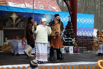 Народный праздник \"Пайшла Каляда калядуючы\" в Могилеве