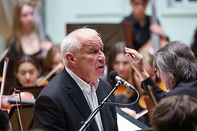 Белорусско-российский молодежный оркестр под управлением Юрия Башмета с успехом выступил в Минске