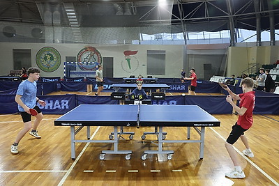 Соревнования по настольному теннису проходят в Могилеве
