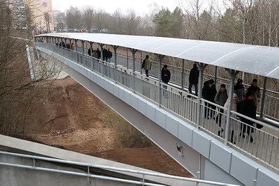 \"Ждали с нетерпением\". Пешеходный мост в Румлевском парке открыли после реконструкции