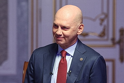 Лукашенко дает интервью межгосударственной телерадиокомпании \"Мир\"