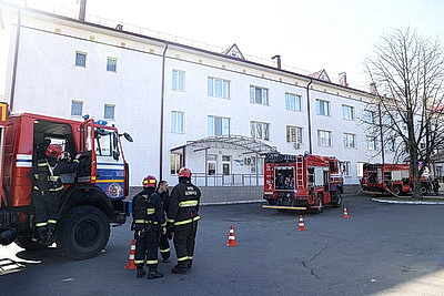 В Брестской областной детской больнице прошли учения МЧС