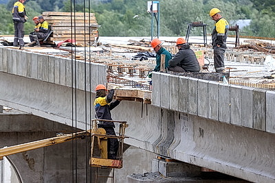 Реконструкция моста через Припять в Мозыре подходит к завершению