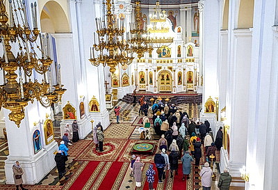 Крест преподобной Евфросинии Полоцкой прибыл в Витебск