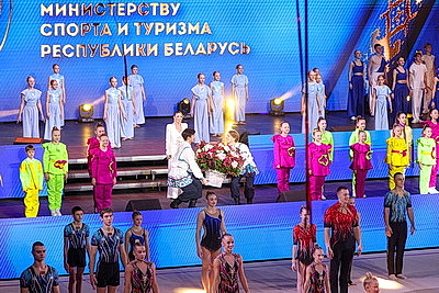 В столичном Дворце спорта проходит праздничное мероприятие к 100-летию спортивной отрасли