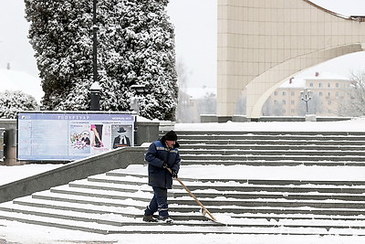 Зимний Гродно. Город накрыло снегом