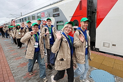 \"Поезд Памяти\" встретили в Минске