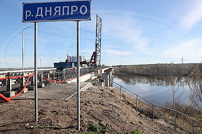 Движение по мосту через р.Днепр в Речицком районе планируется открыть в конце апреля