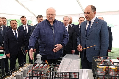 Лукашенко посетил горно-обогатительный комплекс в Любанском районе