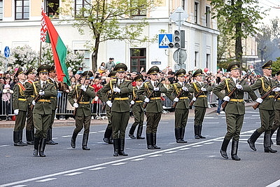 Парад, шествие \"Беларусь помнит\". Гродно празднует День Победы