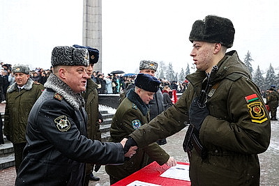 В Брестской крепости приняли присягу более 1,1 тыс. новобранцев
