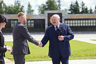 Лукашенко принял участие в открытии музея Славы Могилевщины