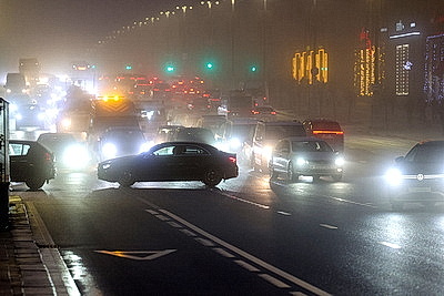 Туманное утро в Минске