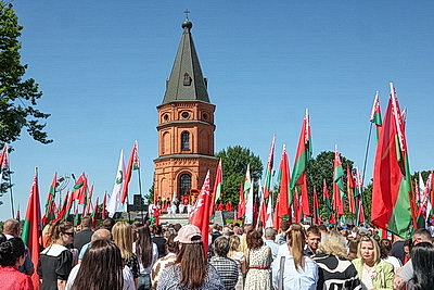 Могилевчане встречают День Независимости