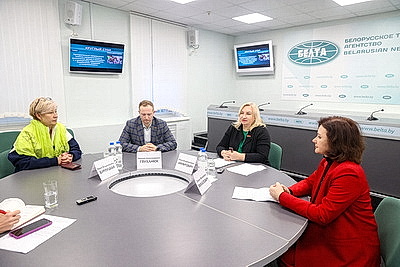 Направления военно-патриотического воспитания детей и молодежи обсудили в пресс-центре БЕЛТА