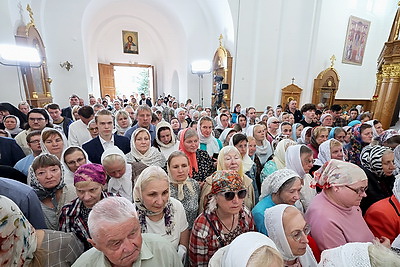 Всенощное бдение в канун памяти преподобной Евфросинии проходит в Полоцке