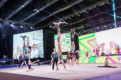 В столичном Дворце спорта проходит праздничное мероприятие к 100-летию спортивной отрасли