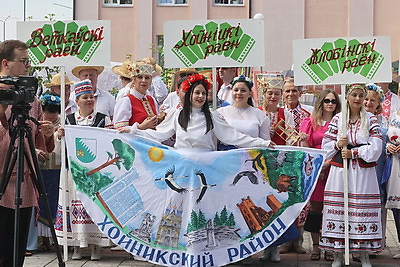 Региональный фестиваль \"Грай, гармонік!\" собрал в Ельске профессиональных музыкантов и любителей