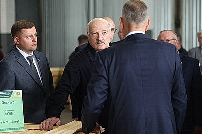 Лукашенко совершил рабочую поездку в Петриковский район