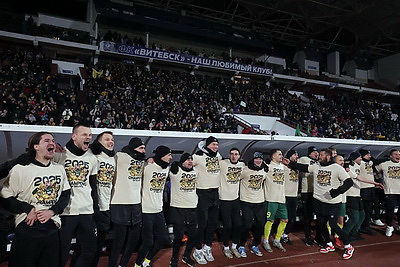 Футболисты \"МЛ Витебск\" впервые стали чемпионами Беларуси