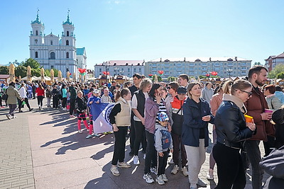 \"Забег мира\" объединил в Гродно около 1,5 тыс. любителей здорового образа жизни
