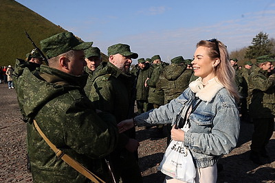 В Гродно военнообязанные запаса, призванные на сборы, присягнули на верность Беларуси и народу