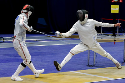 Чемпионат Беларуси по фехтованию проходит во Дворце спорта в Минске