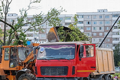 На благо города и людей: около 20 тыс. человек вышли на уборку последствий непогоды в Могилеве