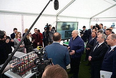 Лукашенко посетил горно-обогатительный комплекс в Любанском районе