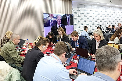 В рамках второго заседания VII ВНС во Дворце Республики организована работа пресс-центра