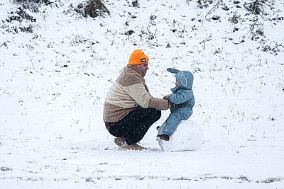 Заснеженный Минск в последние выходные уходящего года