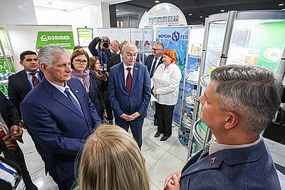 Президент Кубы посетил предприятие \"Белмедпрепараты\"