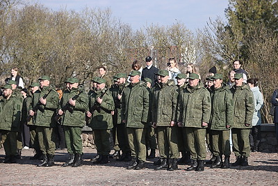 В Гродно военнообязанные запаса, призванные на сборы, присягнули на верность Беларуси и народу