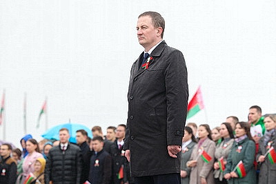 Торжественно и ярко. Церемония чествования государственных символов прошла в Минске