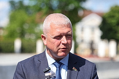 Мост через реку открыли после реконструкции в историческом центре Гродно