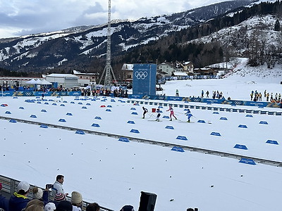 Лыжница Королева стала 34-й в олимпийском скиатлоне