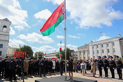 В Бресте прошел митинг, посвященный государственным символам Беларуси